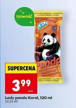 Biedronka Lody pando Koral, 120 ml oferta