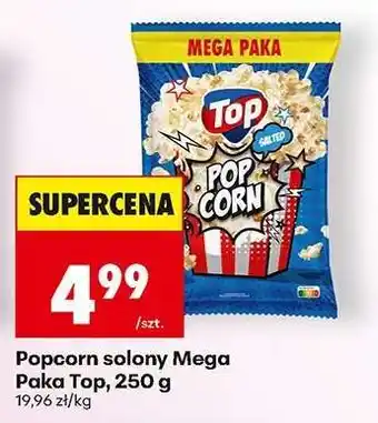Biedronka Popcorn solony Mega Paka Top, 250 g oferta