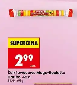 Biedronka Żelki owocowe Mega-Roulette Haribo, 45 g oferta