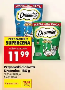 Biedronka Przysmaki dla kota Dreamies, 180 g oferta