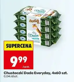 Biedronka Chusteczki Dada Everyday 4x60 szt oferta