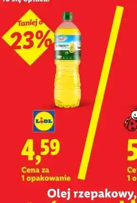 Lidl Olej rzepakowy oferta