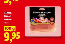 Lidl PIKOK Jamón serrano oferta