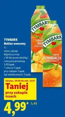 Lidl TYMBARK Nektar owocowy oferta