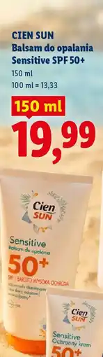 Lidl CIEN SUN Balsam do opalania Sensitive SPF 50+ oferta