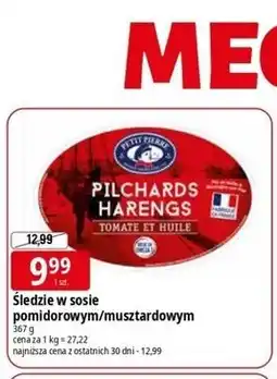 E.Leclerc Śledzie w sosie pomidorowym/musztardowym oferta