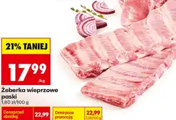 Biedronka Żeberka wieprzowe paski oferta