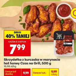 Biedronka Skrzydła z kurczaka w marynacie hot honey Czas na Grill oferta