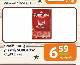 Społem Częstochowa Salami plastry Sokołów oferta
