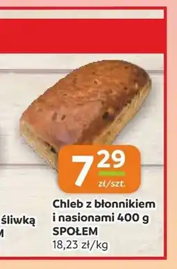 Społem Częstochowa Chleb z błonnikiem i nasionami Społem oferta