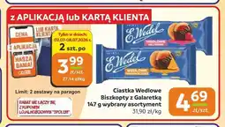Społem Częstochowa Ciastka E.Wedel Biszkopty z Galaretką oferta