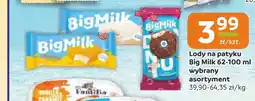 Społem Częstochowa Lody na patyku Big Milk oferta
