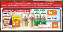Społem Częstochowa Piwo Kasztelan Jasne Pełne 4-pak oferta