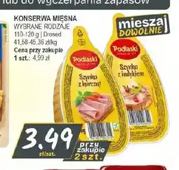 Słoneczko Konserwa mięsna Podlaski Szynka z kurcząt oferta