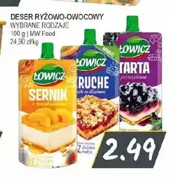 Słoneczko Deser ryżowo-owocowy Łowicz Sernik z brzoskwiniami oferta