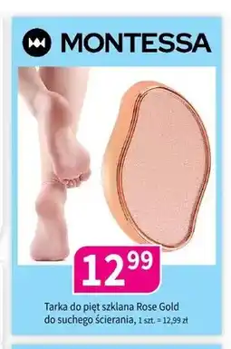 Drogerie Polskie Tarka do pięt szklana Montessa Rose Gold oferta