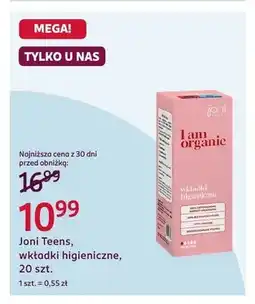 Rossmann Wkładki higieniczne Joni Teens oferta