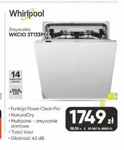 Max Elektro Zmywarka Whirlpool WKCIO 3T133PFE oferta