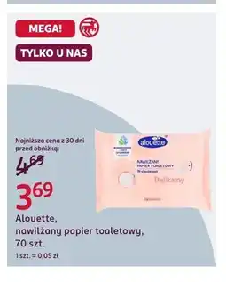 Rossmann Nawilżany papier toaletowy Alouette Delikatny oferta