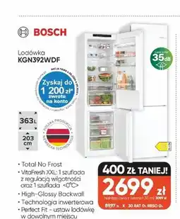 Max Elektro Lodówka Bosch KGN392WDF oferta