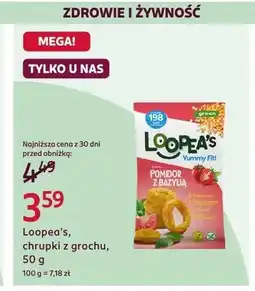Rossmann Chrupki z grochu pomidor z bazylią Loopea's Yummy Fit! oferta