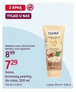 Rossmann Kremowy peeling do ciała Isana Lovely Coco oferta