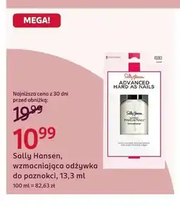 Rossmann Wzmacniająca odżywka do paznokci Sally Hansen Advanced Hard As Nails oferta