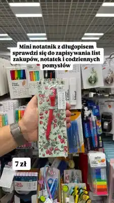 Pepco Mini notatnik z długopisem Pepco School & Office oferta