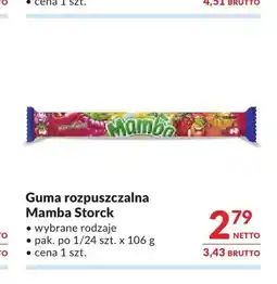 Makro Guma rozpuszczalna Mamba Storck oferta