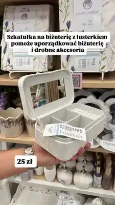 Pepco Szkatułka na biżuterię z lusterkiem Pepco Home oferta