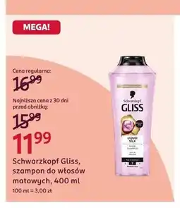 Rossmann Szampon do włosów Schwarzkopf Gliss Liquid Silk oferta