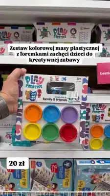 Pepco Zestaw masy plastycznej Play Creative Family & Friends oferta
