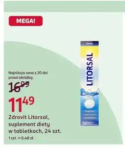 Rossmann Suplement diety w tabletkach musujących Zdrovit Litorsal oferta