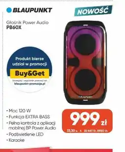 Max Elektro Głośnik Power Audio Blaupunkt PB60X oferta