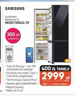 Max Elektro Lodówka Bespoke AI Samsung oferta