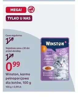 Rossmann Karma pełnoporcjowa dla kotów Winston Pyszny posiłek z kaczką w pomidorowym sosie oferta
