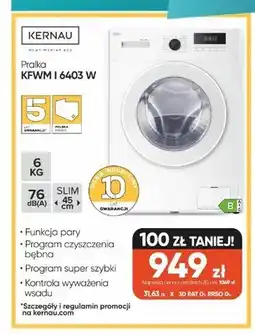 Max Elektro Pralka Kernau KFWM I 6403W oferta