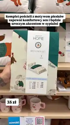 Pepco Komplet pościeli z motywem piesków Pepco Home oferta