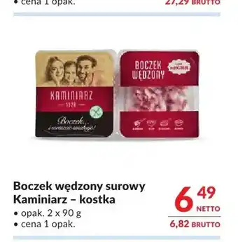 Makro Boczek wędzony surowy Kaminiarz kostka oferta