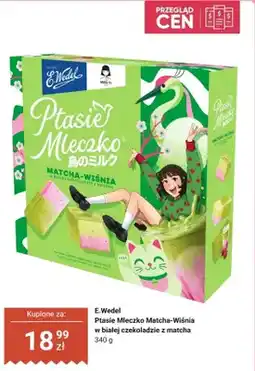 Dino Pianki Ptasie Mleczko Matcha-Wiśnia w białej czekoladzie z matcha E.Wedel oferta