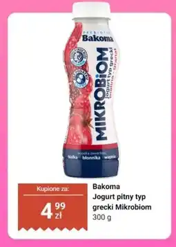 Dino Jogurt pitny typ grecki Mikrobiom Bakoma oferta