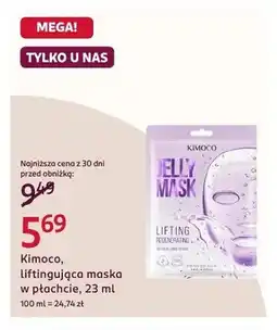 Rossmann Liftingująca maska w płachcie Kimoco Jelly Mask oferta