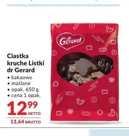 Makro Ciastka kruche Listki dr Gerard oferta