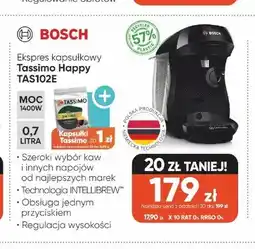 Max Elektro Ekspres kapsułkowy Bosch Tassimo Happy TAS102E oferta