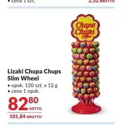 Makro Lizaki Chupa Chups Slim Wheel 120-pak oferta