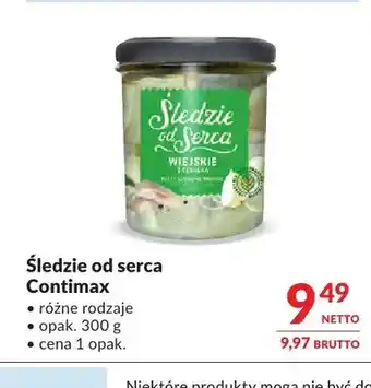 Makro Śledzie od serca Contimax oferta