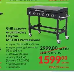 Makro Grill gazowy 6-palnikowy Dayton METRO Professional oferta
