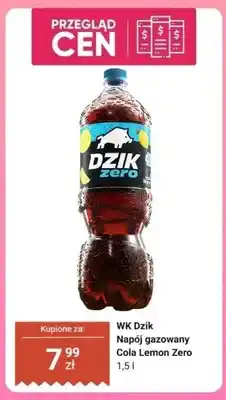 Dino Napój gazowany WK Dzik Cola Lemon Zero oferta