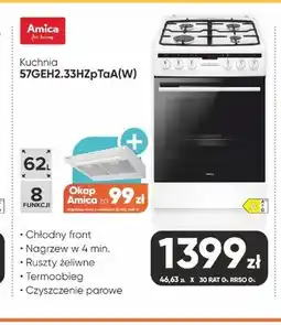 Max Elektro Kuchnia Amica 57GEH2,33HZpTaA(W) oferta