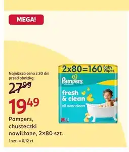 Rossmann Chusteczki nawilżane Pampers Fresh & Clean oferta